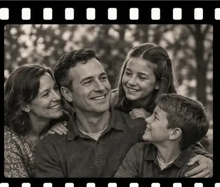 Illustrative family portrait